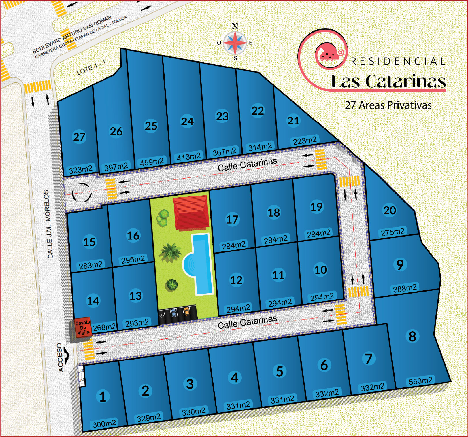 Lotes residencial las catarinas